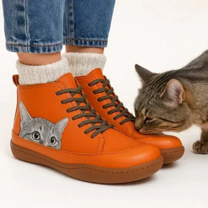 Botines ortopédicos de cuero para mujer KittyKicks