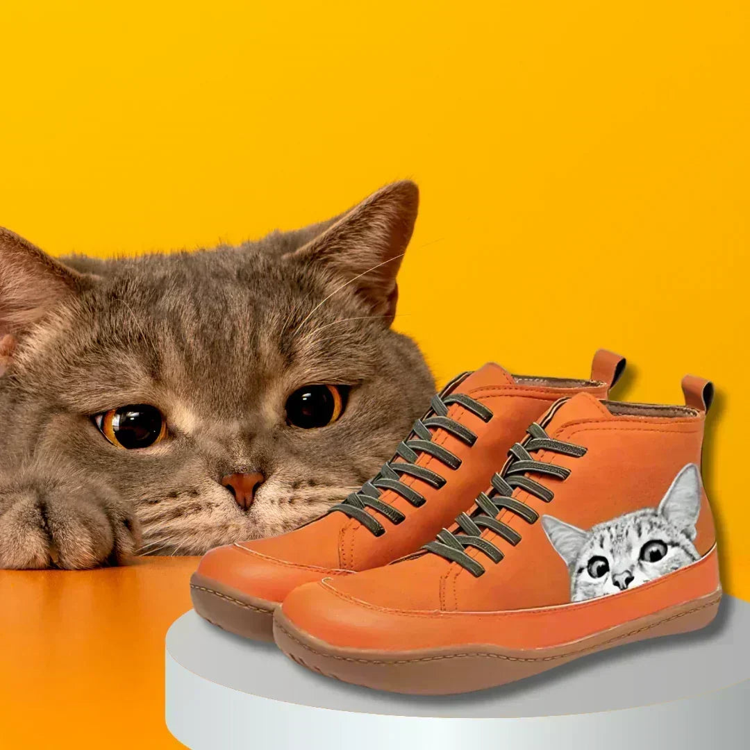 Botines ortopédicos de cuero para mujer KittyKicks