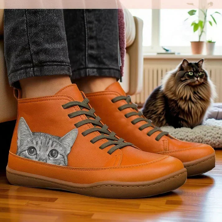 Botines ortopédicos de cuero para mujer KittyKicks